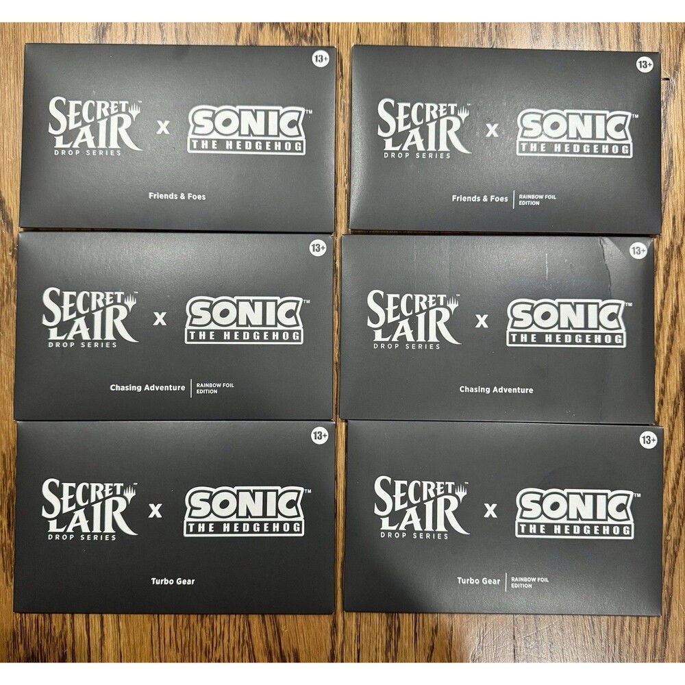 MTG Secret Lair x Sonic The Hedgehog Complete Bundle NEW/SEALED FOIL & NONFOIL